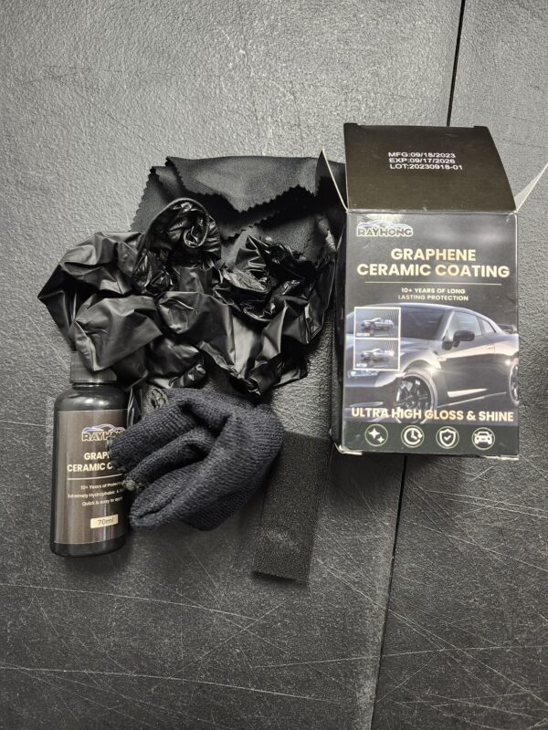 Graphene Ceramic Coating for Cars - Car Scratch Remover & Car Detailing Set 10+ Years of Long-Lasting Protection Crystal Coating for Car Increase Gloss Car Ceramic Coating 70ML | EZ Auction