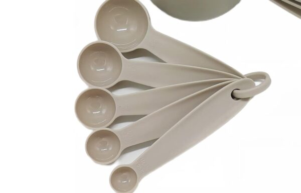 Smithcraft Measuring Spoons, Cute Measuring, Plastic Measuring Spoons 5 Measurement Spoons for Baking & Kitchen, Cooking Dry Measuring Spoon Set Khaki | EZ Auction