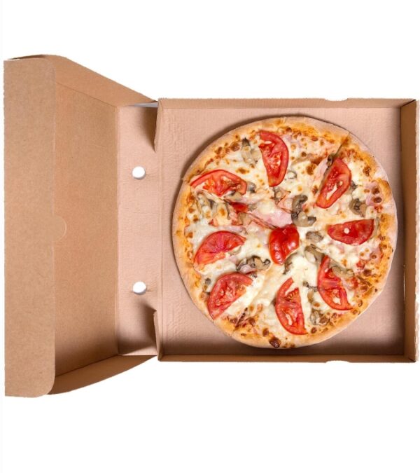 Cake Supplies On Sale 12" x 12" x 1.75" Kraft Corrugated Cardboard Pizza Boxes (Pack of 12) | EZ Auction