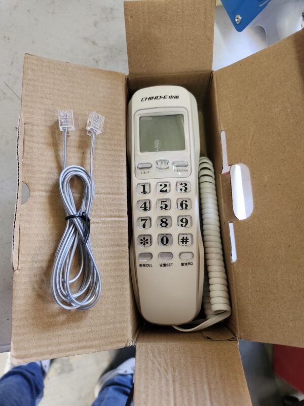 Mini Speed Dial Telephone Corded Telephone Extension Landline Phone with Incoming Call Display for Home Office | EZ Auction