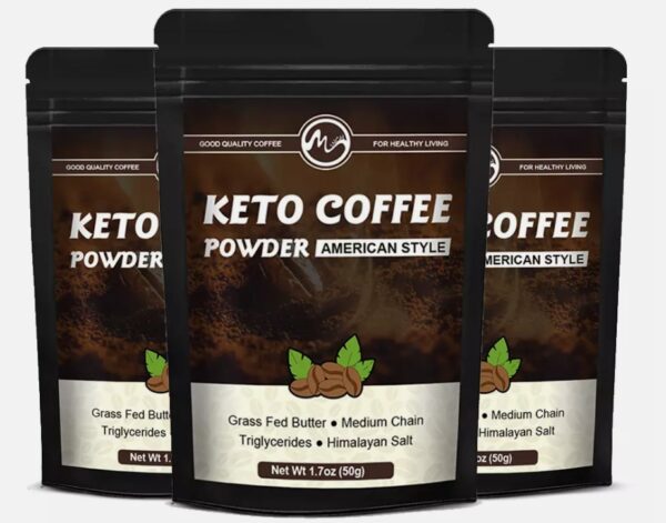 3 PACK Instant Keto Coffee Powder Low-carb Coffee Weight Loss Appetite Suppressant | EZ Auction