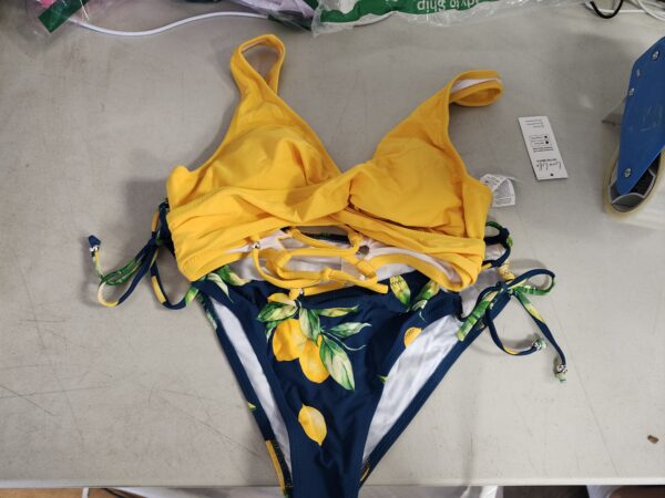 *** MEDIUM***Print Mid-Waist Bikini Sets Swimsuit Women Lace Up Two Pieces Swimwear Beach Bathing Suits (Color : 9, Size : Large) | EZ Auction