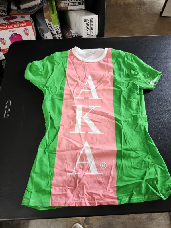 Size XL, Alpha Kappa Alpha Women's AOP Cut & Sew Tee | EZ Auction