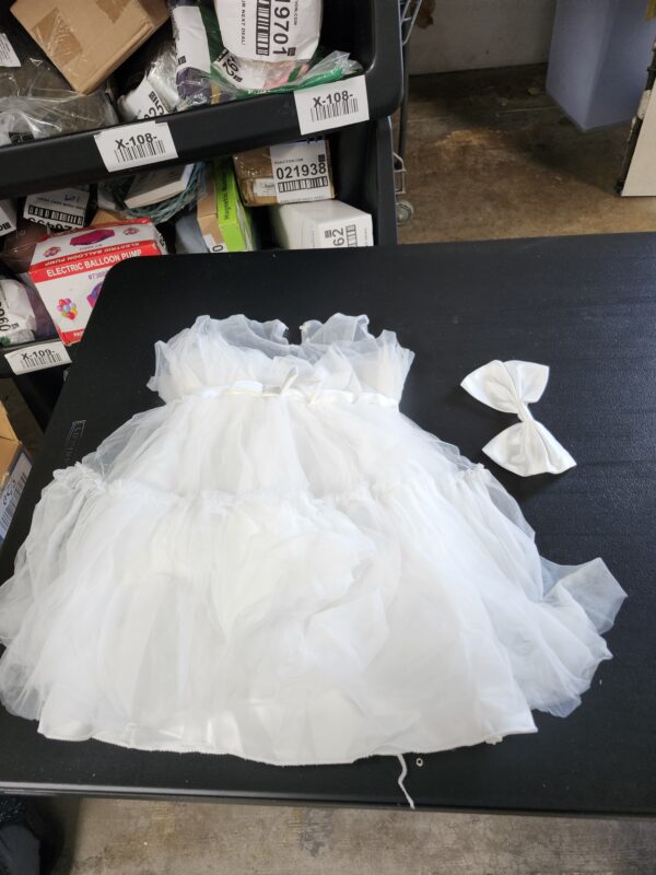 Size 6-9 Months* Baby Girls Christmas Ruffle Ball Tutu Gown Wedding Party Lace Dresses | EZ Auction