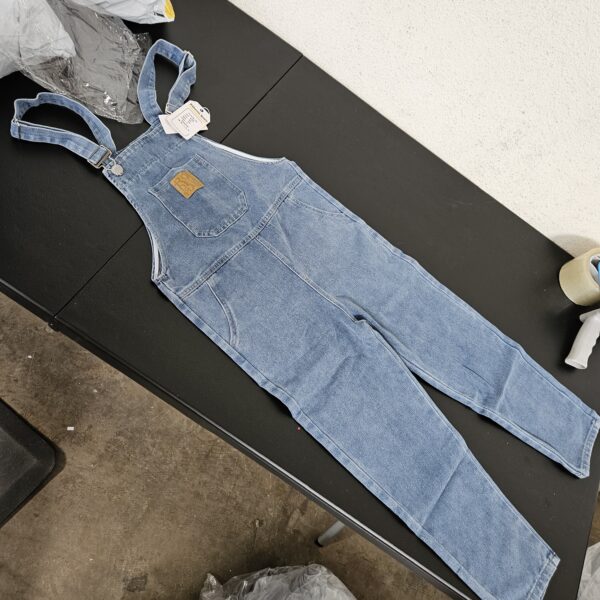 SIZE 135 / 10-11 YEARS* KIDSCOOL SPACE Girls Overalls, Little Big Girls Casual Soft Denim Pants Jumpsuit | EZ Auction