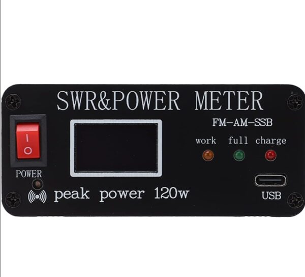 Shortwave Power Standing Wavemeter SWR and Power Meter 0.5w‑120w Aluminum Alloy Measurement of Electrical Power Type C Interface | EZ Auction