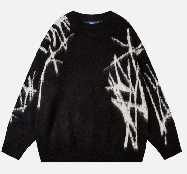 Aelfric Eden Irregular Graffiti Sweater | EZ Auction