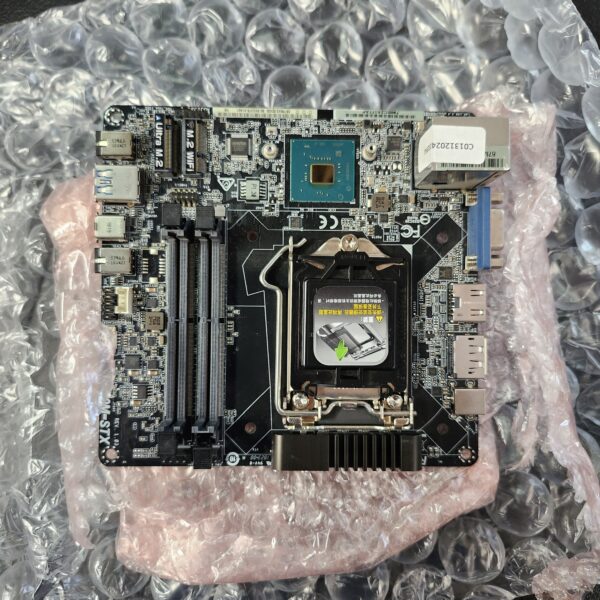 Mini ITX Motherboard, H6 ME Dual Channel DDR3 Motherboard with LGA 1155 CPU Slot, VGA, HDMI, WiFi M.2, NVME M.2, DEBUG Pin, 10 USB2.0 Interface, PCIe 16X Multiphase Power Motherboard | EZ Auction