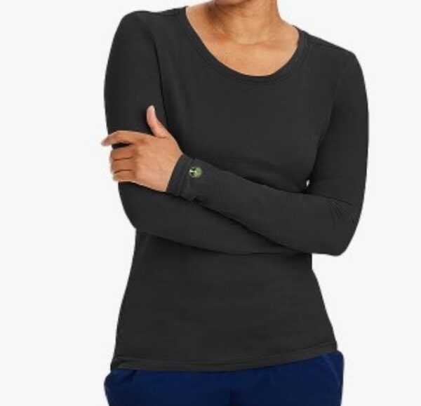 ***Medium***healing hands Under Scrubs for Women Long Sleeve Knits Women’s Medical Scrub Tee 5047 Melissa Underscrubs | EZ Auction