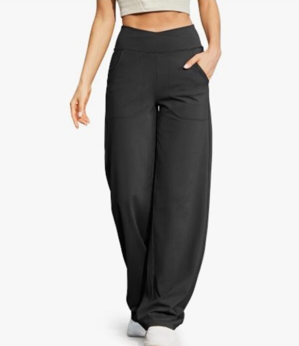 ***Medium***G4Free Wide Leg Pants for Women Loose Yoga Pants with Pockets Petite/Regular/Tall Stretch Casual Lounge Pants | EZ Auction