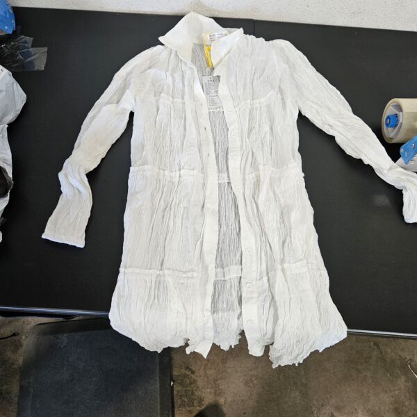 *** SIZE S *** PHOTO FOR REFERENCE *** People Greta Gauze Ivory SM | EZ Auction