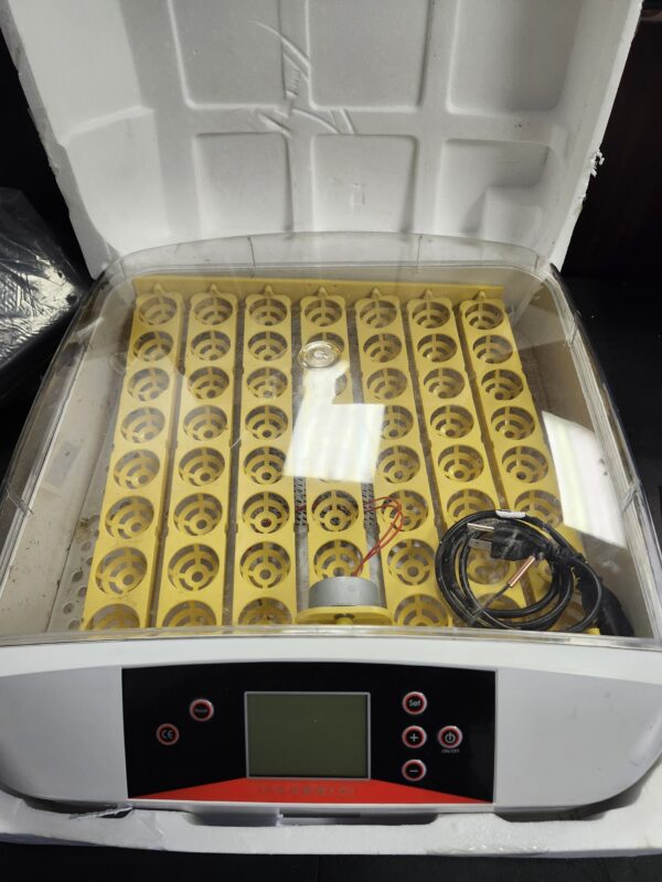 ***USED***Meuiosd Egg Incubator ，56 Eggs Fully Automatic Egg Incubator with LED Lighting Automatic Turner and Intelligent Temperature Control， for Eggs/Duck Eggs/Bird Eggs/Goose Eggs Hatching | EZ Auction