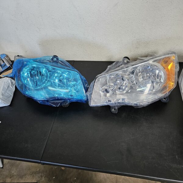 ***Dodge Grand Caravan 2011-2018 *** ADCARLIGHTS Compatible with 2011 2012 2013 2014 2015 2016 2018 Dodge Grand Caravan ，08-16 Chrysler Town & Country Headlights Chrome Housing Amber Reflector Driver and Passenger Side | EZ Auction