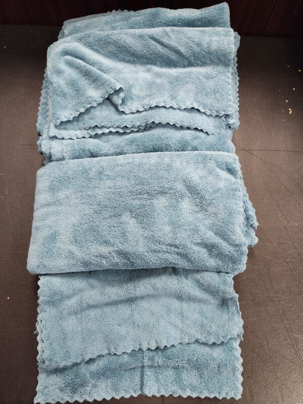 MOONQUEEN Ultra Soft Premium Washcloths Set - 12 x 12 inches (Teal) | EZ Auction