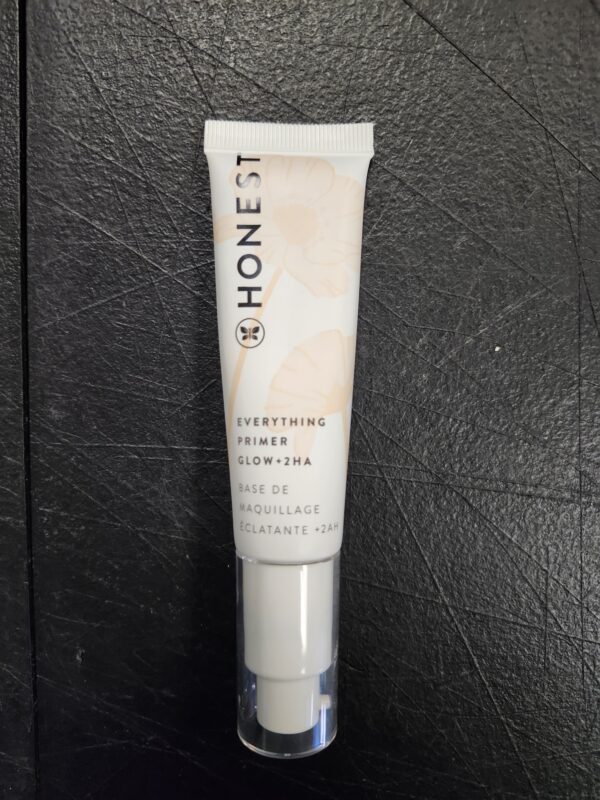 ***unknown experation date***Honest Beauty Everything Glow Primer for All Skin Types | Preps, Brightens, + Hydrates Skin | 2 Types of Hyaluronic Acid, Watermelon + Apple Extracts | EWG Verified, Vegan + Cruelty Free | 1 fl oz | EZ Auction