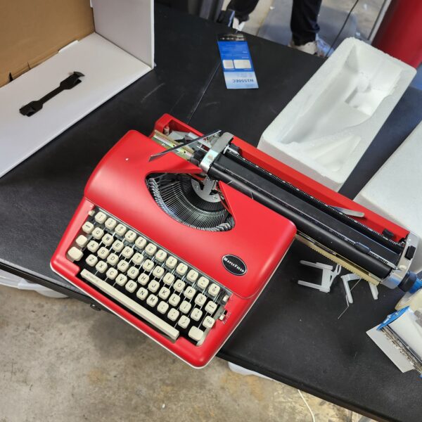 Typewriter Company Timeless Manual Typewriter, Red | EZ Auction