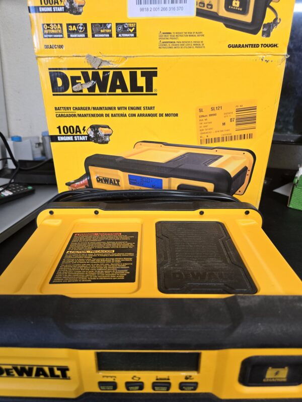 DEWALT DXAEC100 DXAEC100 Professional 30-Amp Battery Charger and 3-Amp Maintainer with 100-Amp Engine Start | EZ Auction