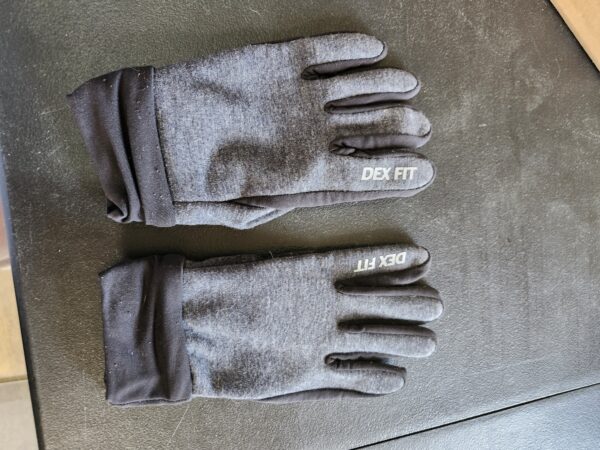 ***USED***DEX FIT Warm Fleece Winter Outdoor Gloves LG201 Thermal, Ideal for Running, Hiking, Cycling Outdoor in Cold Weather, Touchscreen Compatible, Firm Silicone Grip, Washable; Grey M (8) 1 Pair | EZ Auction