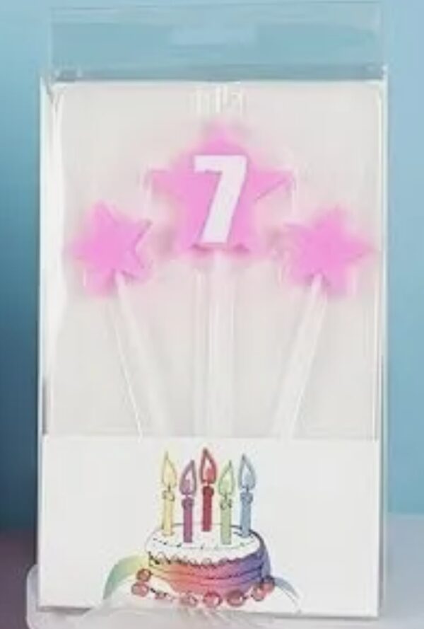 Birthday Candles, Unique Party Number 7 Star Birthday Candles | EZ Auction