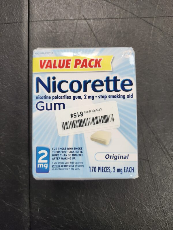 ***EXPIRES 11/2025***Nicorette 2mg Gum to Quit Smoking , Unflavored, Original, 170 Count | EZ Auction