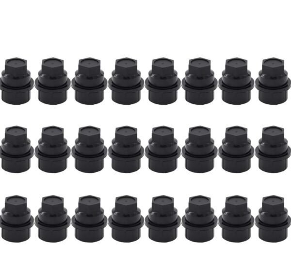 XtremeAmazing Pack of 24 Black Wheel Lug Nut Cap Covers 15646250 | EZ Auction