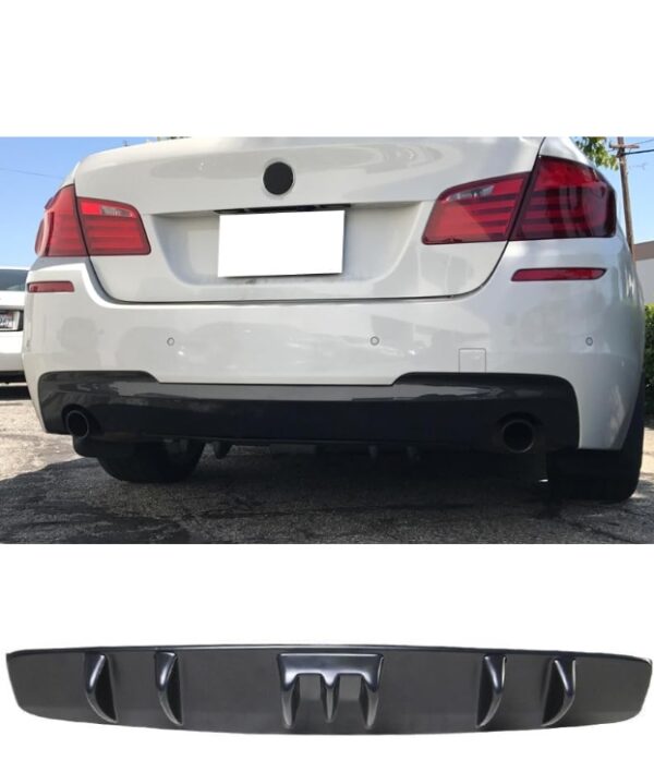 Rear Diffuser Universal Fitment, V5 Style Unpainted Black ABS Plastic Splitter Spoiler Valance Under Lip Body kit by IKON MOTORSPORTS | EZ Auction