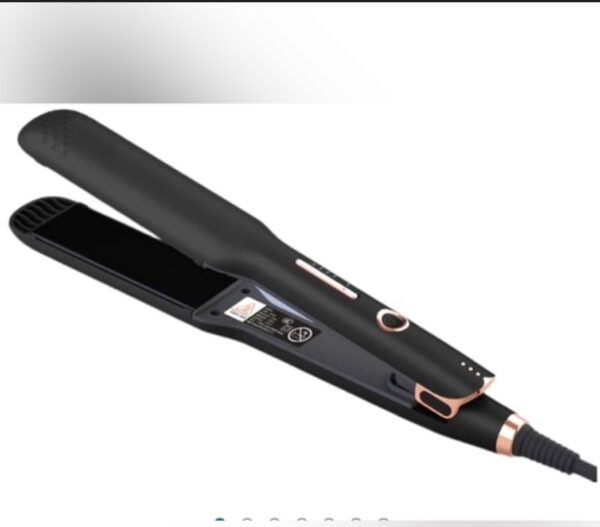 2-in-1 Hair Straightener Flat Iron, Straightener and Curler for All Hairstyles, Professional Hair Straightening,Flat Iron for One Pass to Achieve a Sleek Look,(Black) | EZ Auction