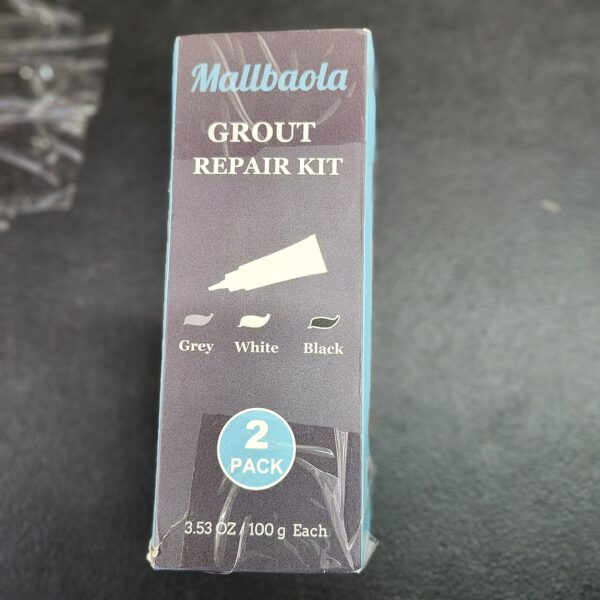 Tile Grout Repair Kit, 2 Pack Light BLACK Grout Repair Filler, Fast Drying Grout Paint, Grout Sealer for Bathroom Shower Floor, Restore and Renew Tile Line, Gaps | EZ Auction