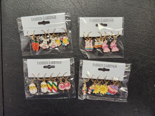 *** PICTURE FOR REFERENCE***12 Pairs Easter Earrings Hypoallergenic Bunny Colorful Egg Chick Carrot Dangle Earrings Enamel Cute Rabbit Flower Butterfly Drop Earrings for Women Girls Mom Spring Easter Jewelry Gift | EZ Auction