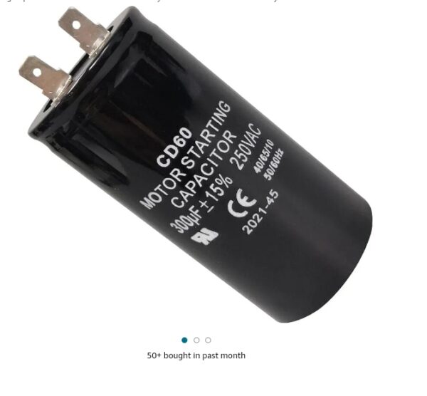 CD60 300uF Starting Capacitor 250VAC 300MFD Black for Ryobi Electric Pressure Washer Ry142300 | EZ Auction