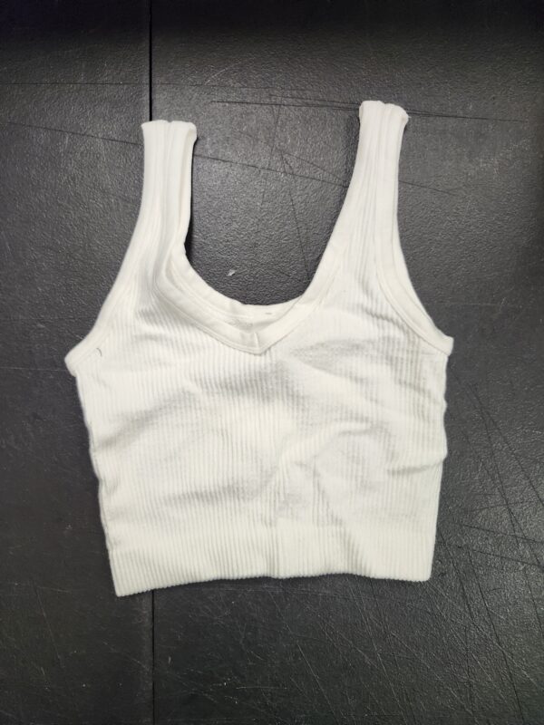 *** SMALL***Women's Ribbed Casual Crop Tank Yoga Cropped Top for Workout | EZ Auction