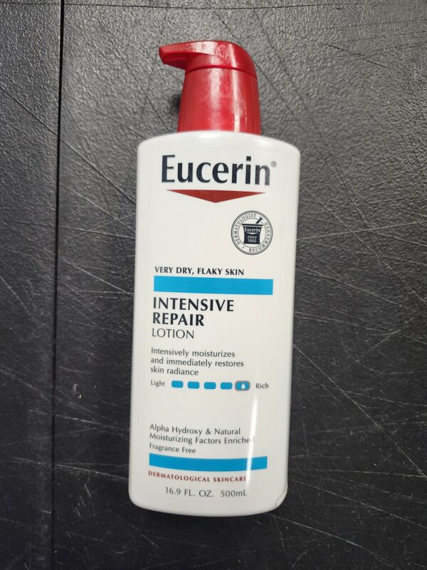 ***UNKNOWN EXPERATION***Eucerin Intensive Repair Body Lotion, Lotion for Very Dry Skin, 16.9 Fl Oz Pump Bottle | EZ Auction