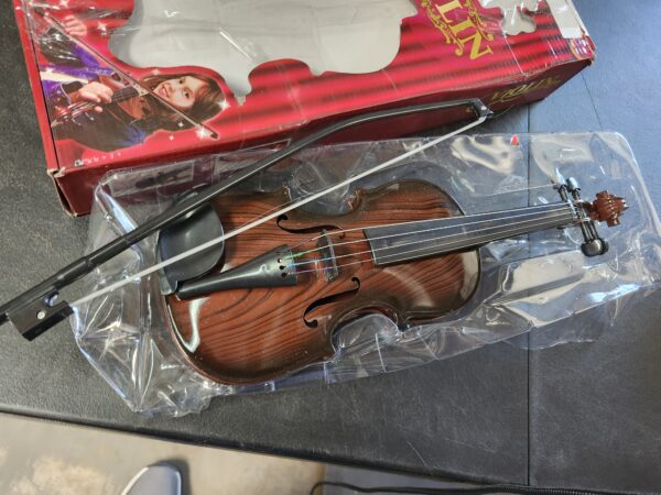 Vaguelly Plastic Violin Kids Kids Violin Toy Kids Ukulele Toy Plastic Guitar Toy Musical Toy: Antique | EZ Auction