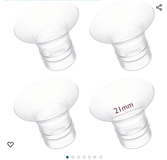Momcozy Flange Insert 21mm Compatible with 24mm Flange/Shield of Most