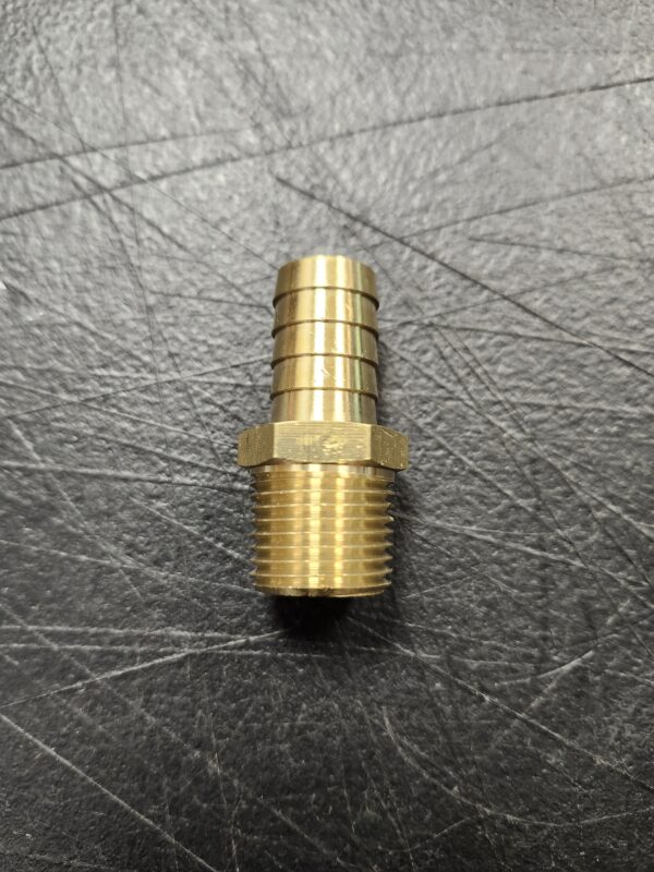 U.S. Solid Brass Hose Fitting, Adapter, 3/4" Barb x 3/4" NPT Male Pipe Fittings | EZ Auction