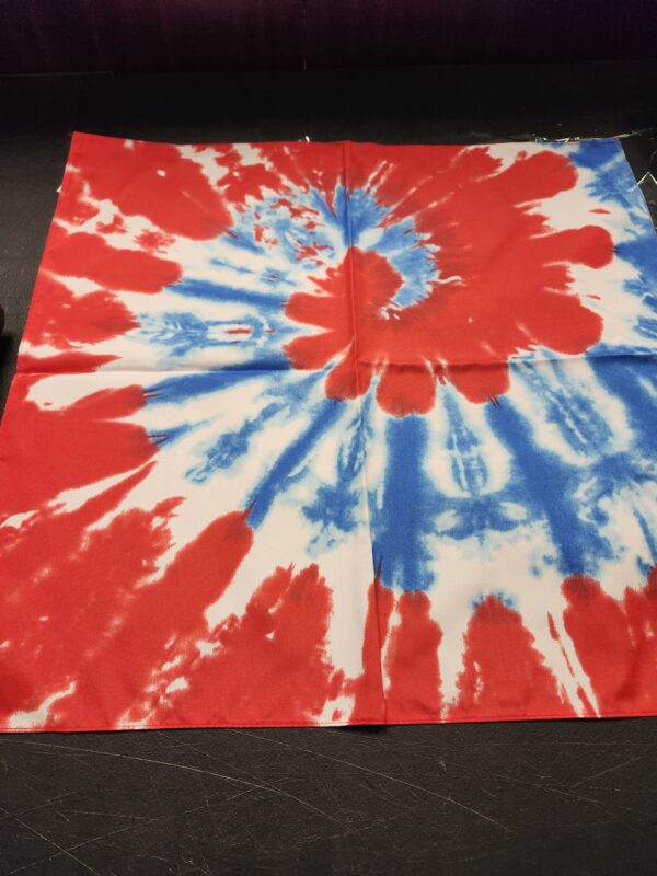 CTM® Patriotic Swirl Tie-Dye Bandana | EZ Auction