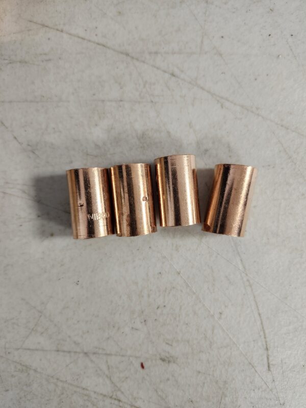 4 PACK Straight Copper Coupling Fittings With Sweat Ends And Dimple Tube, 1/2 Inch | EZ Auction