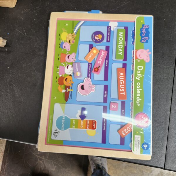 LUPPA Kid's Wooden Magnetic Daily Calendar - Interactive Learning, Reusable Schedule, Fun Chore Chart - SparkJoy Set for a Colorful Daily Routine! Peppa Pig Wooden Calendar | EZ Auction