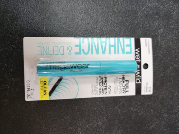 wet n wild Enhance and Define Megawear Mascara, Gentle Gel Volumizing Formula that Promotes Full & Healthy Lashes, Enriched with Soy Protein & Panthenol, Cruelty-Free & Vegan - Black | EZ Auction