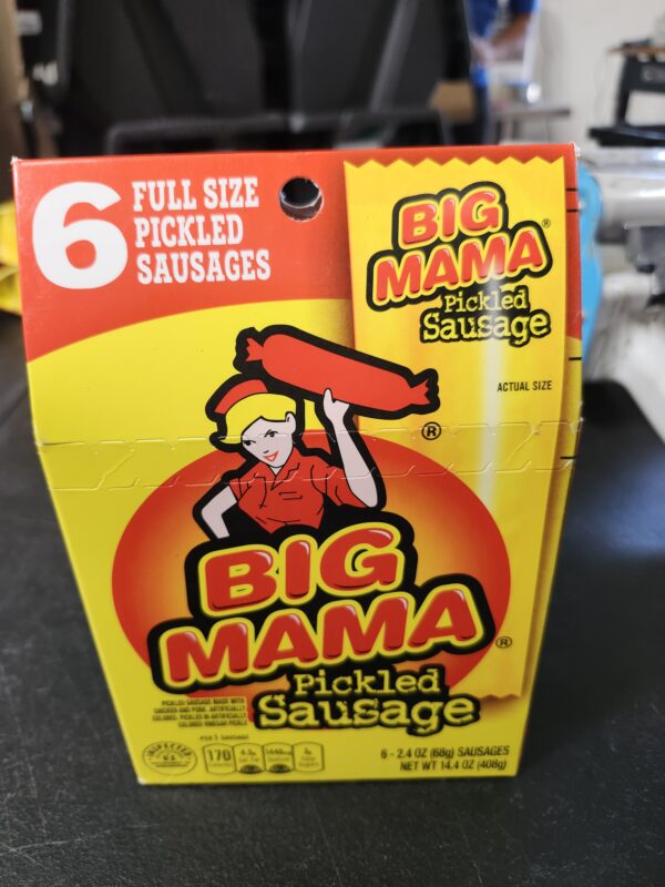 EXPIRE 06/04/2024* Penrose Big Mama Pickled Sausages, 2.4 Ounce, 6 Pack | EZ Auction