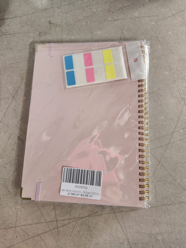 PINK* GuanQiao Meeting Notebook for Work with Action Items,Hardcover Spiral Meeting Notes for Note Taking,Professionally Office/Business/Schools Agenda for Men/Women,160 Pages,7 x 10, Pink | EZ Auction