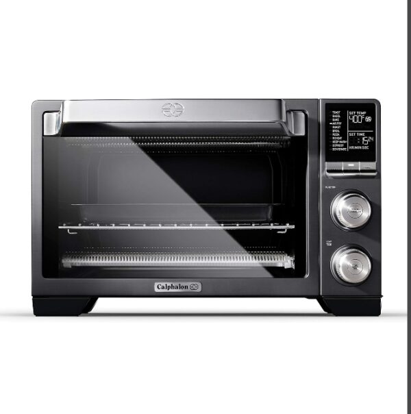 Calphalon Air Fryer Oven, 11-in-1 Toaster Oven Air Fryer Combo, 26.4 QT/25 L, Fits 12" Pizza, Stainless Steel | EZ Auction