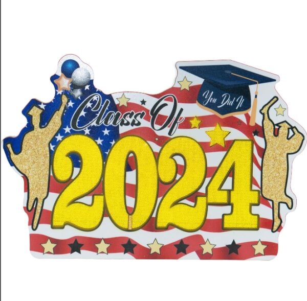 Graduation decorations class of 2024, Class of 2024 sign, Graduation photo booth props, 2024 graduation decorations-Luminous style. | EZ Auction