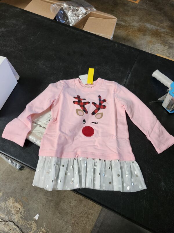 SIZE 4 T *Toddler & Little Girls Cotton Casual Long Sleeve Tops with Ruffle Laced Crewneck Pullover Fall/Winter | EZ Auction