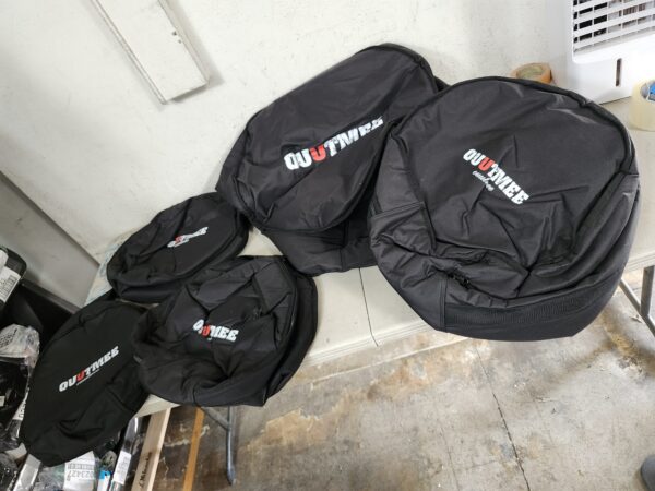 5 Piece 10mm Padded Drum Bag Set for 12" Tom, 13" Tom, 14" Snare, 16" Floor Tom, 22" Bass Drum | EZ Auction