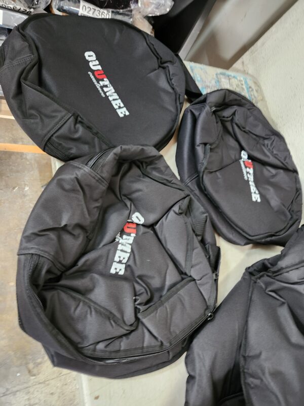 5 Piece 10mm Padded Drum Bag Set for 12" Tom, 13" Tom, 14" Snare, 16" Floor Tom, 22" Bass Drum | EZ Auction