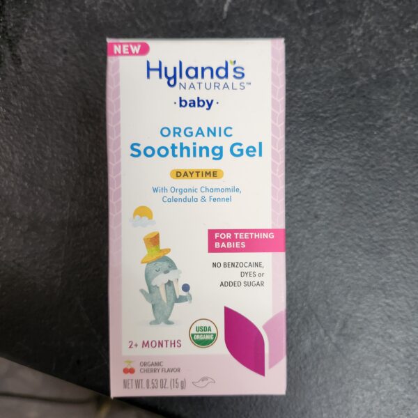 *** EXP 03-20-2025 *** Hyland's Naturals Baby - Organic Day Oral Soothing Gel, with Chamomile, Calendula, & Fennel, Natural Relief of Oral Discomfort, Irritability & Swelling, Easy-to-Apply, Ages 2 Months & Up, 0.53 Ounce | EZ Auction