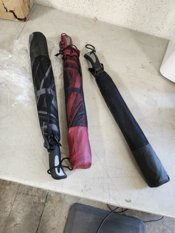 West Loop Folding 2 Person-Combo 56 inch Umbrella Black | EZ Auction