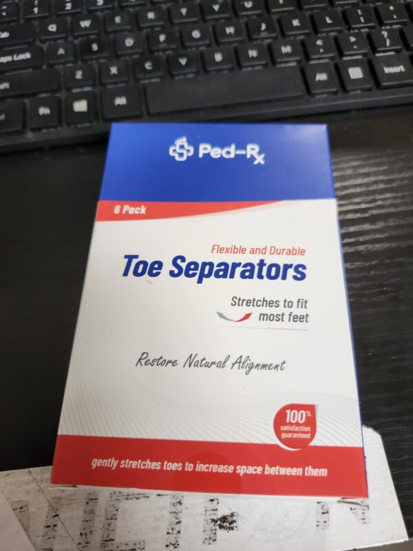 Toe Separators to Restore Natural Alignment [3 pairs] - Toe Spacers -Spreaders - Stretchers - Universal Size - (Black) | EZ Auction