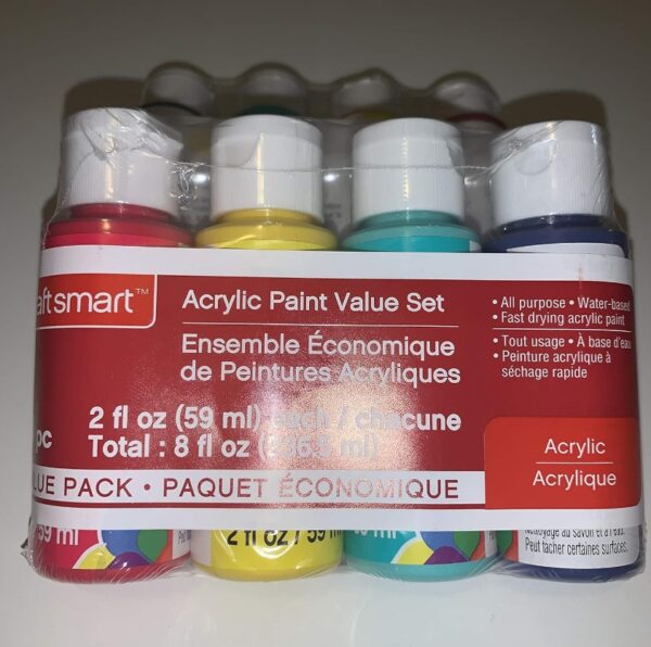 Primary Colors Acrylic Paint Set 4 pcs by Craft Smart | EZ Auction